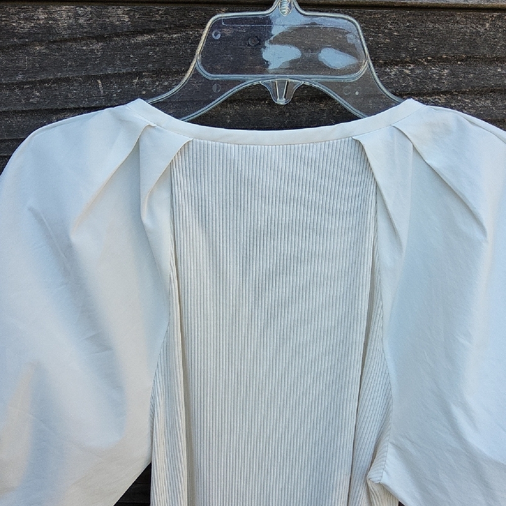 10 Crosby Derek Lam White Blouse Size Medium - Picture 8 of 9